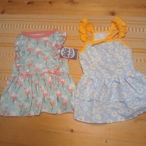 Floral and Flamingo Baby Dresses